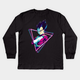 vegeta | retro Kids Long Sleeve T-Shirt